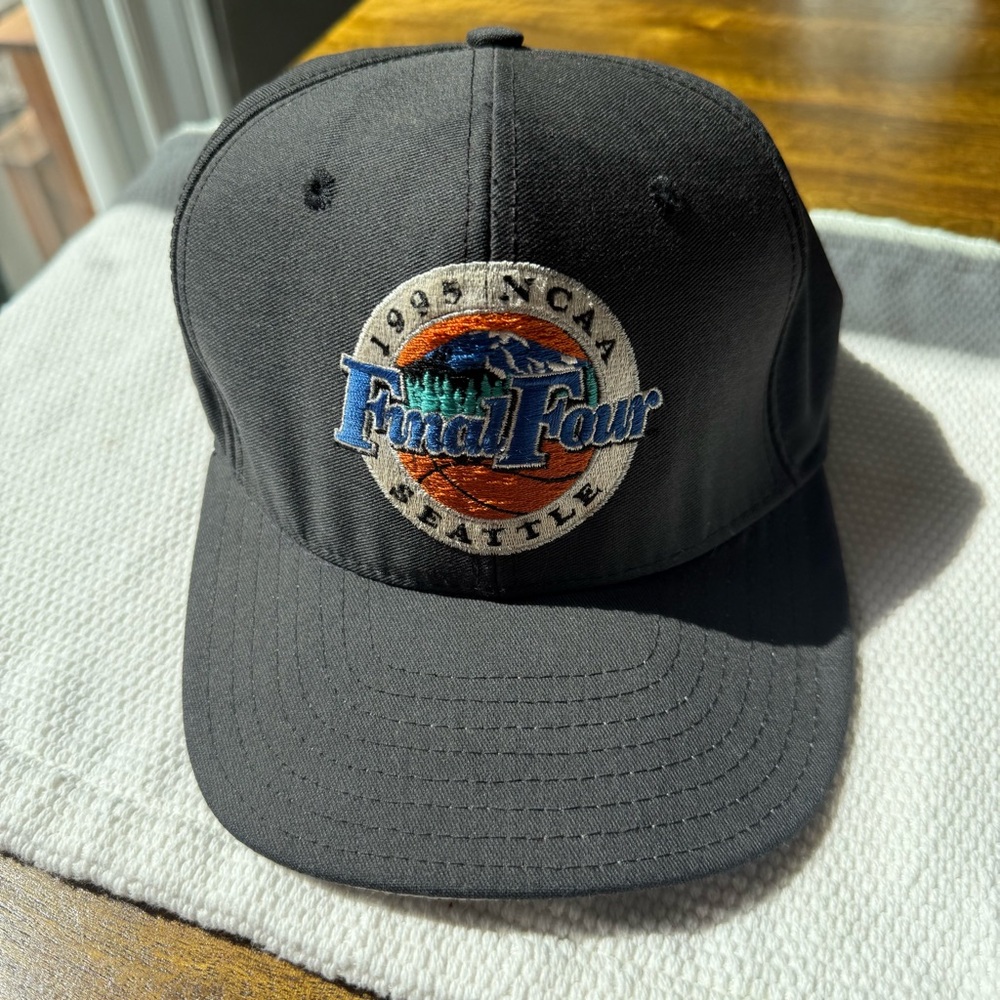 Vintage 1995 NCAA Final Four Seattle Basketball Snapback Hat Made In USA